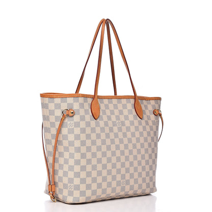 Louis Vuitton Damier Azur Neo Neverfull MM Rose Ballerine 3 of 17