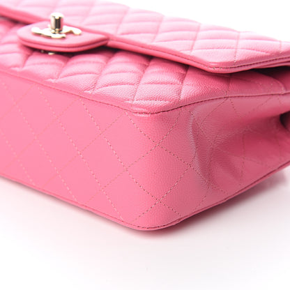 Chanel Caviar Quilted Medium Double Flap Pink 8 of 12
