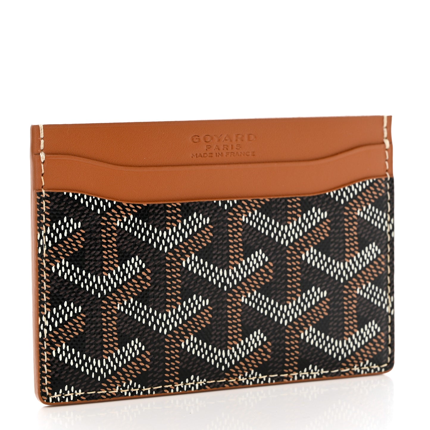 Goyardine Saint Sulpice Card Holder Black Gold