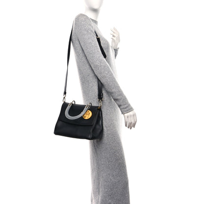 Christian Dior Smooth Calfskin Small Tri-Color Be Dior Flap Black Grey Yellow 2 of 11