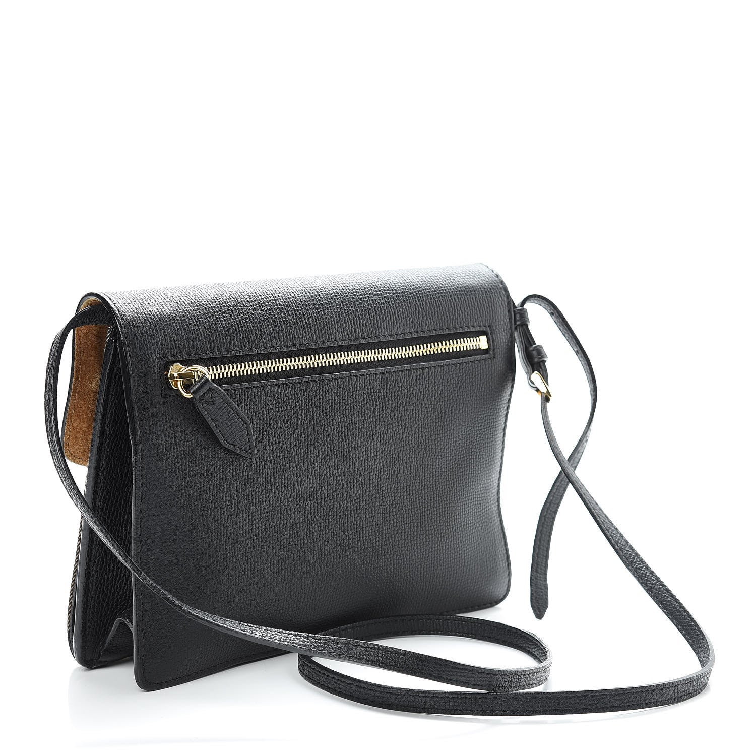 Burberry Derby Calfskin House Check Small Macken Crossbody Bag Black 3 of 13