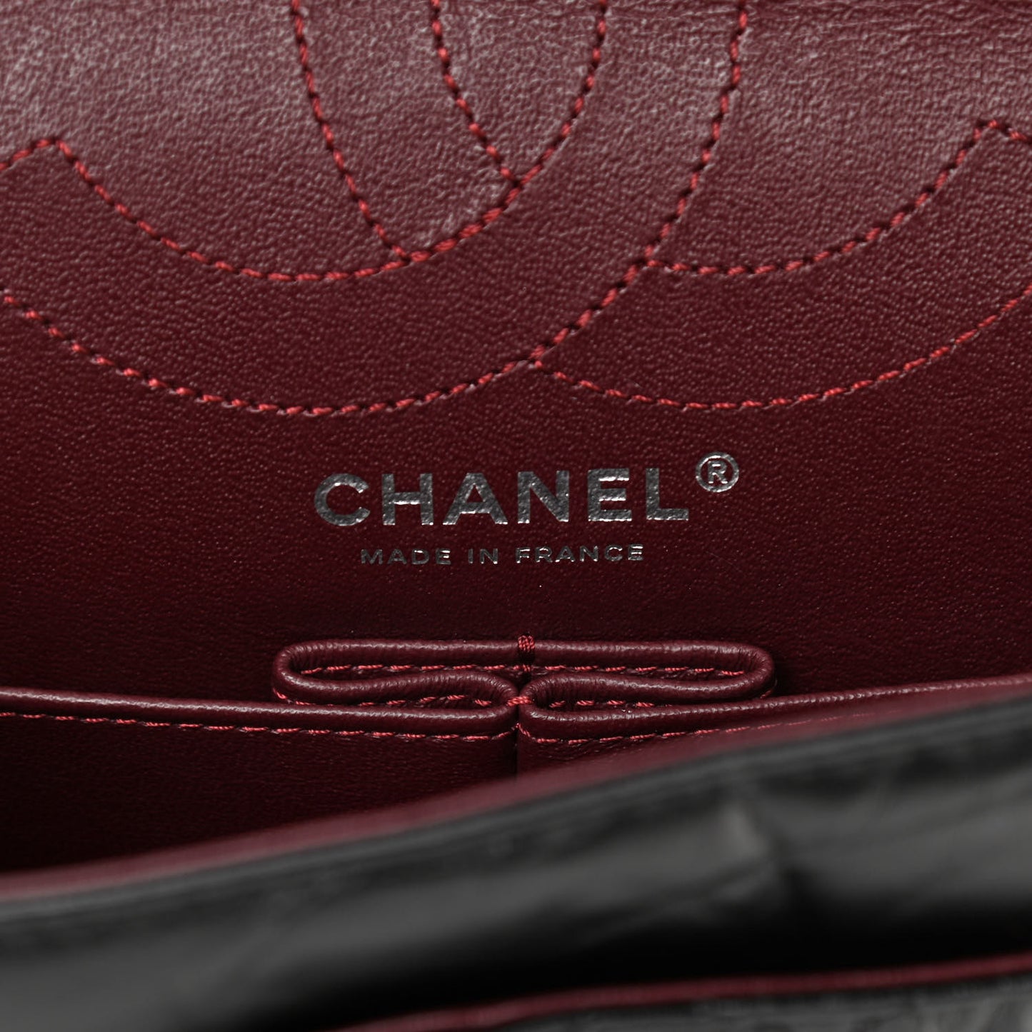 Aged Calfskin Quilted 2.55 Reissue 225 Flap Black