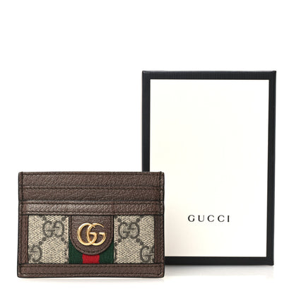 Gucci GG Supreme Monogram Ophidia Card Holder Brown 11 of 11