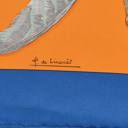 Hermes Silk Plumes II Scarf 90 5 of 6
