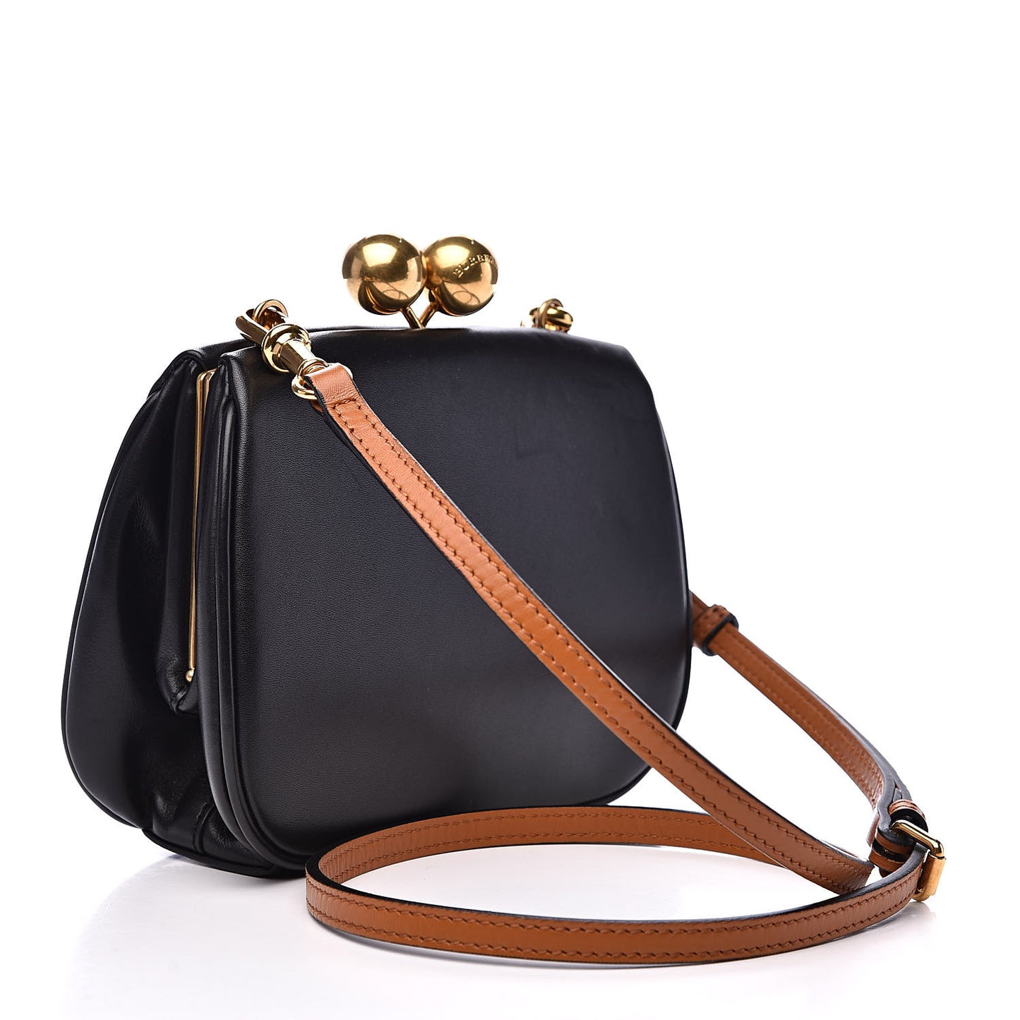 Smooth Calfskin Small Frame Bag Black