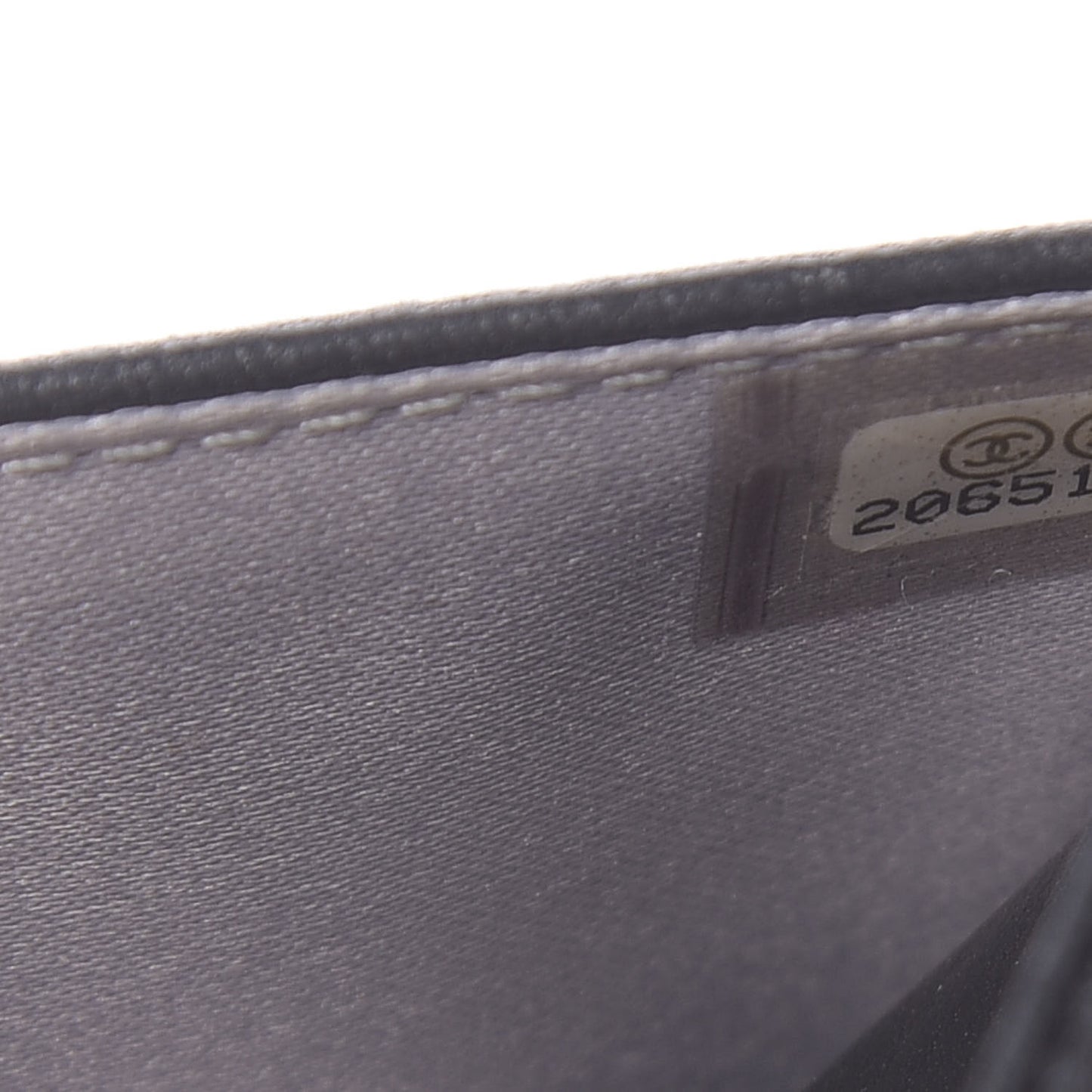 Lambskin Camellia Embossed Wallet on Chain WOC Black