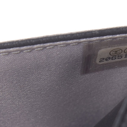 Chanel Lambskin Camellia Embossed Wallet on Chain WOC Black 8 of 12
