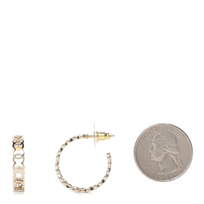 Chanel Metal CC Hoop Earrings Gold 3 of 6
