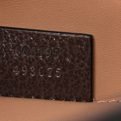 Gucci Monogram Jumbo GG Textured Dollar Calfskin Small Diana Tote Bag Camel Ebony New Acero 7 of 24