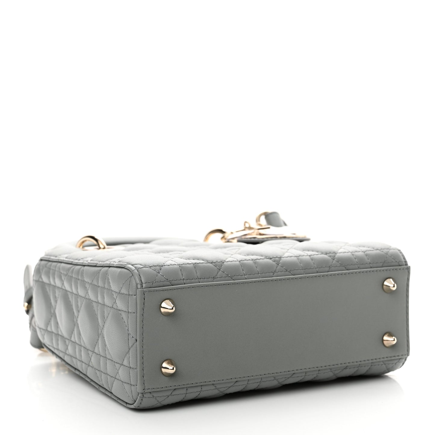 Lambskin Cannage Small My ABCDior Lady Dior Grey