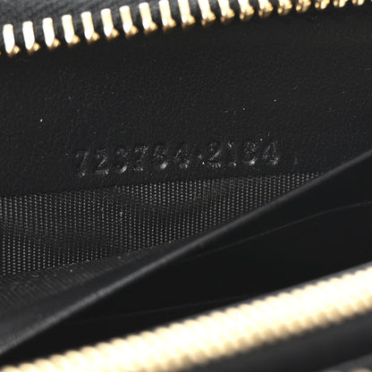 Gucci Calfskin GG Matelasse GG Marmont Zip Around Wallet Black 7 of 7