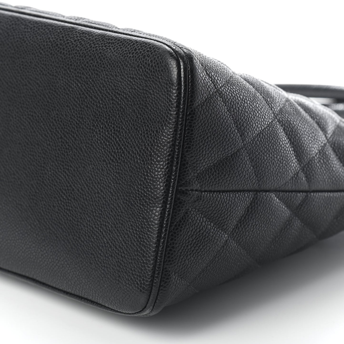 Caviar Quilted Medallion Tote Black