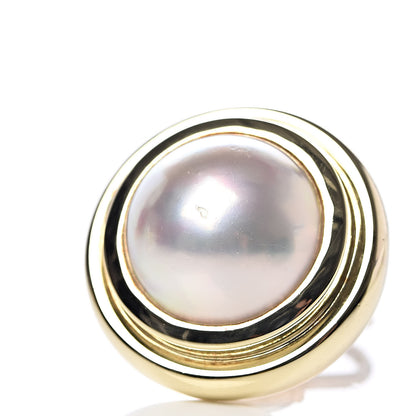 Tiffany 18K Yellow Gold Pearl 12mm Paloma Picasso Clip On Earrings 5 of 5