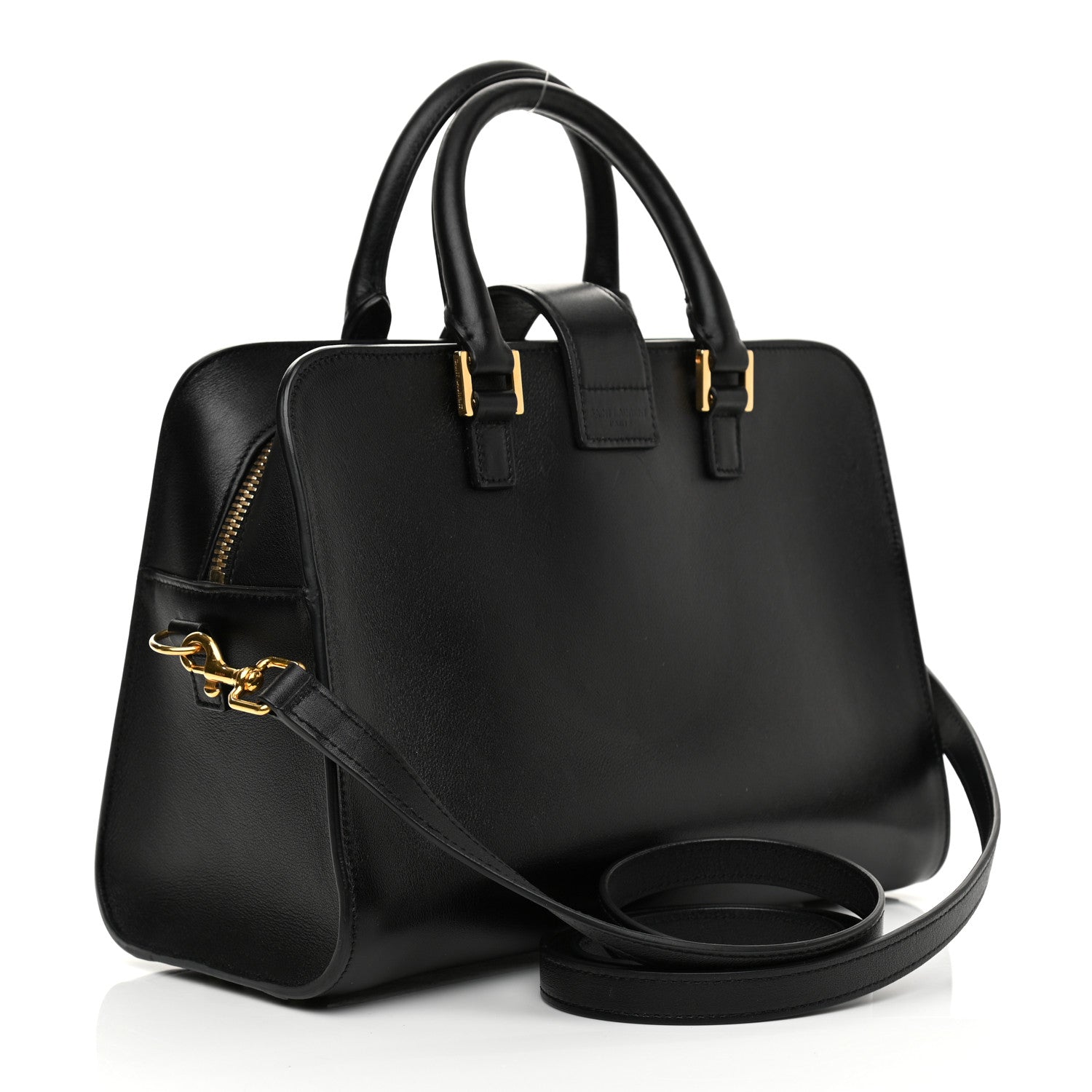 Saint Laurent Calfskin Monogram Baby Cabas Black 3 of 11