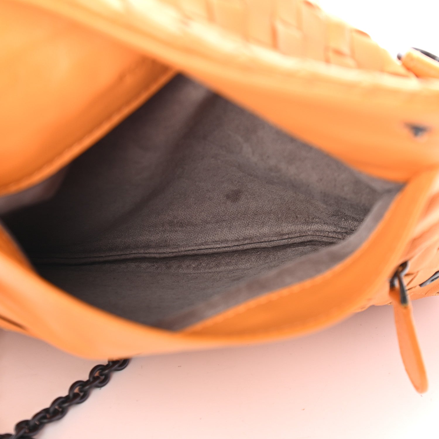 Bottega Veneta Nappa Intrecciato Mini Chain Messenger Topaz 4 of 9