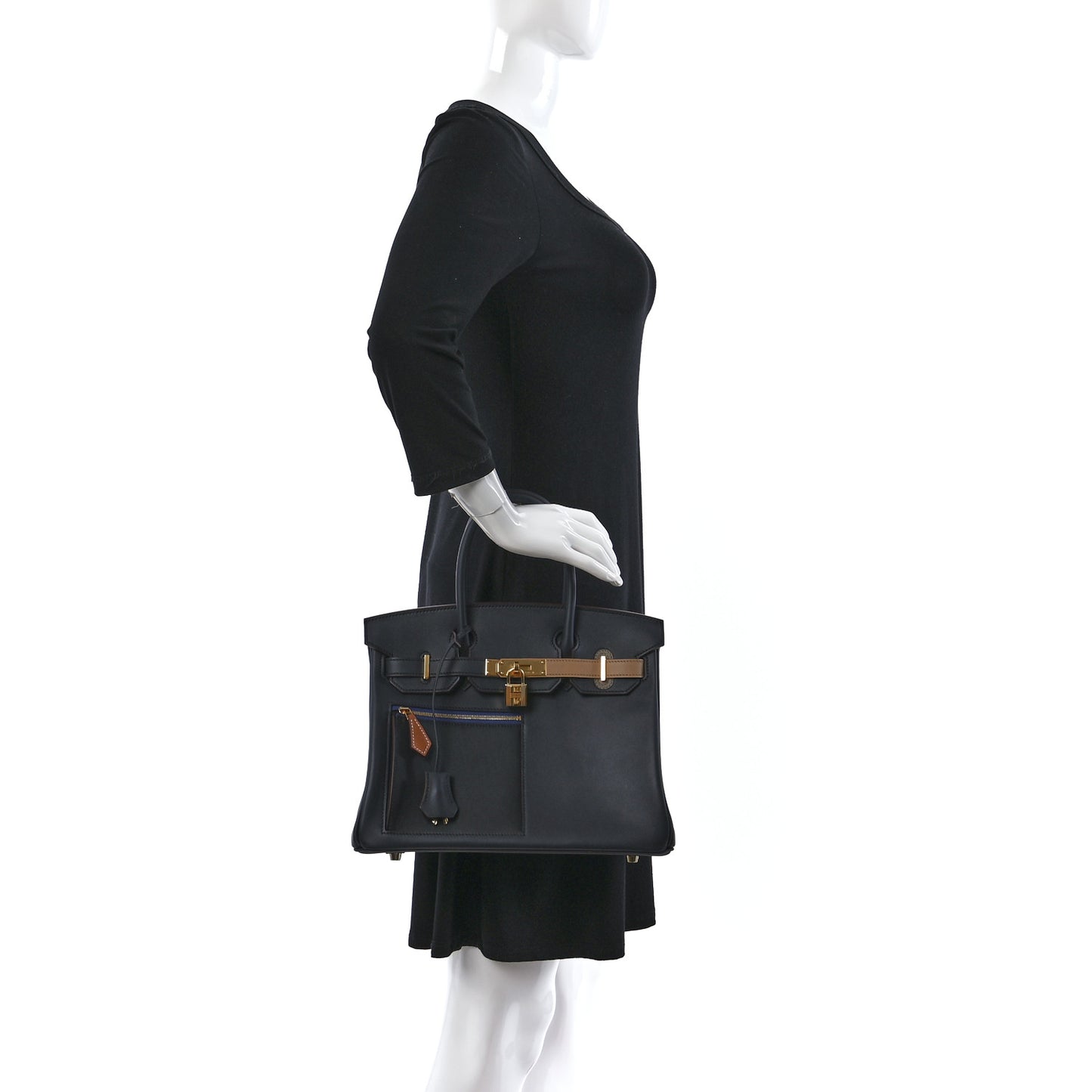 Swift Colormatic Birkin 30 Caban Black Chai Gold Etoupe