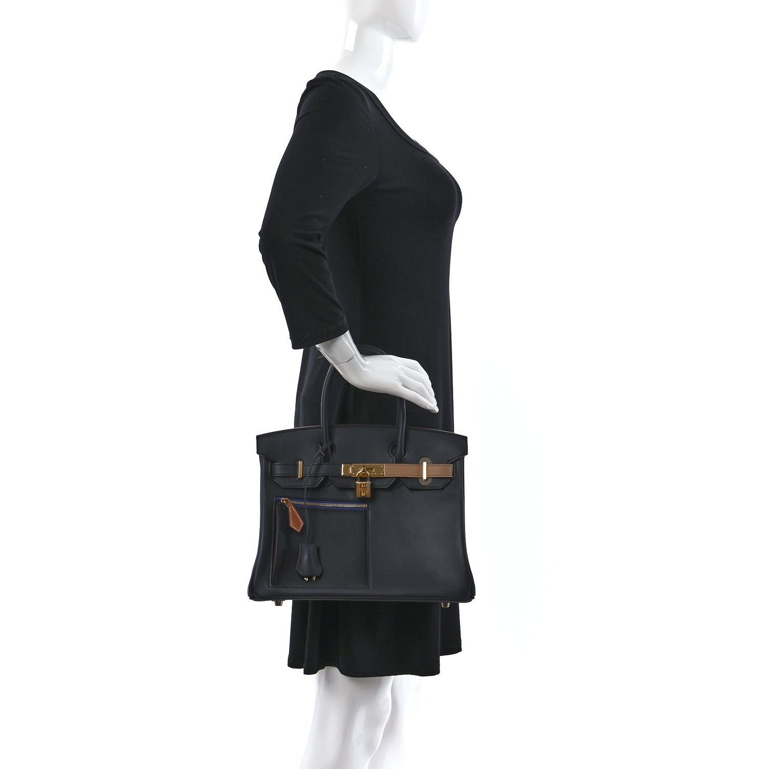 Hermes Swift Colormatic Birkin 30 Caban Black Chai Gold Etoupe 2 of 10