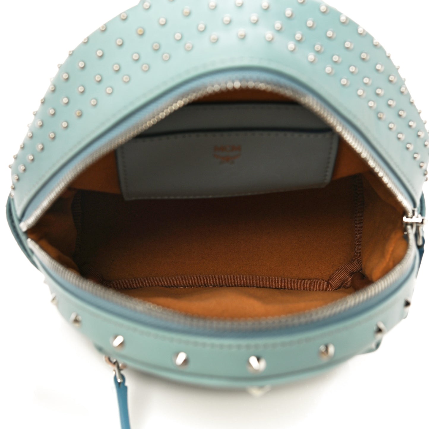 Calfskin Stud X-Mini Stark Bebe Boo Backpack Sky Blue