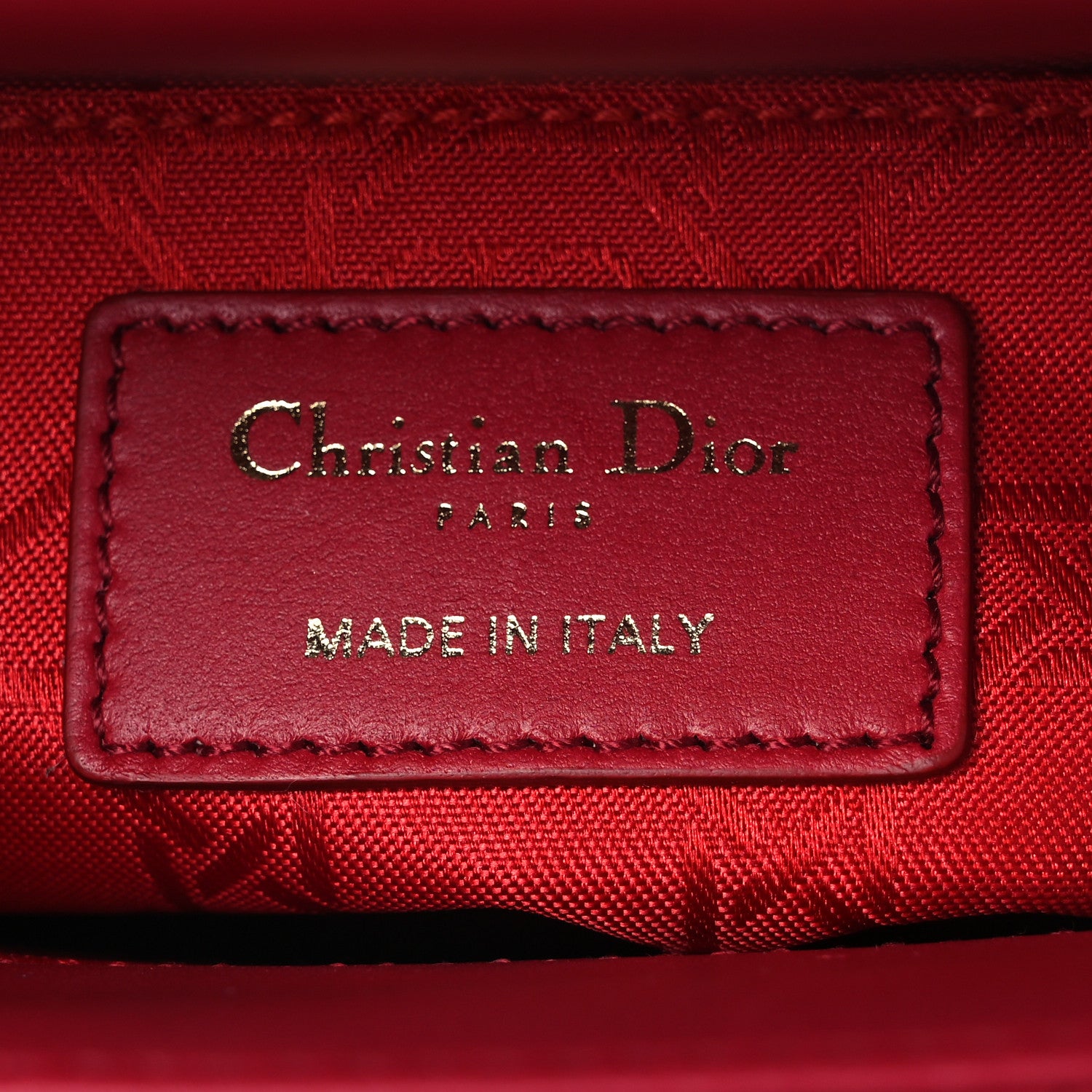 Christian Dior Lambskin Cannage Small My ABCDior Lady Dior Red 6 of 11