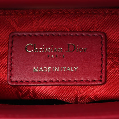 Christian Dior Lambskin Cannage Small My ABCDior Lady Dior Red 6 of 11