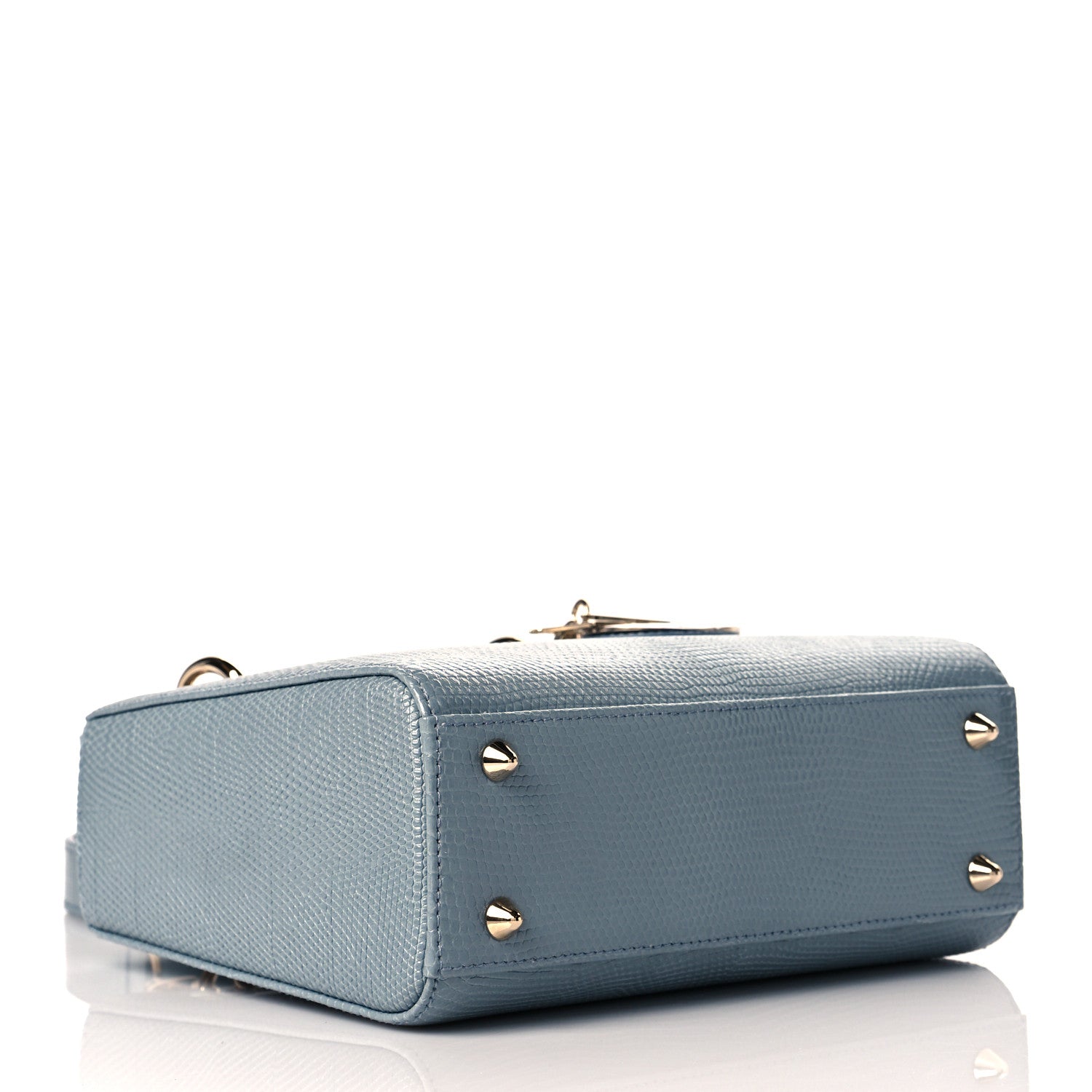 Christian Dior Lizard Small Lady Dior Cloud Blue 3 of 9