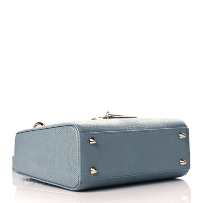 Christian Dior Lizard Small Lady Dior Cloud Blue 3 of 9