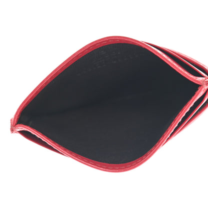 Gucci Calfskin Matelasse GG Marmont Card Holder Hibiscus Red 4 of 7