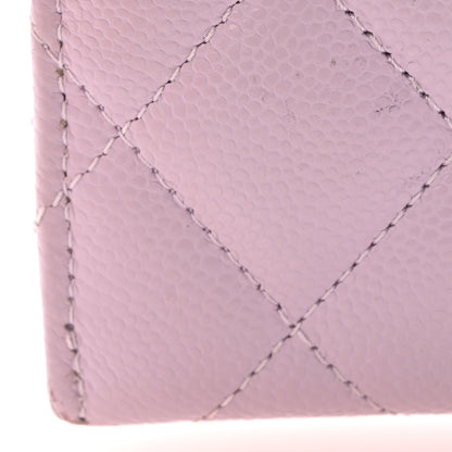 Chanel Caviar Quilted Card Holder Light Purple 12 of 14