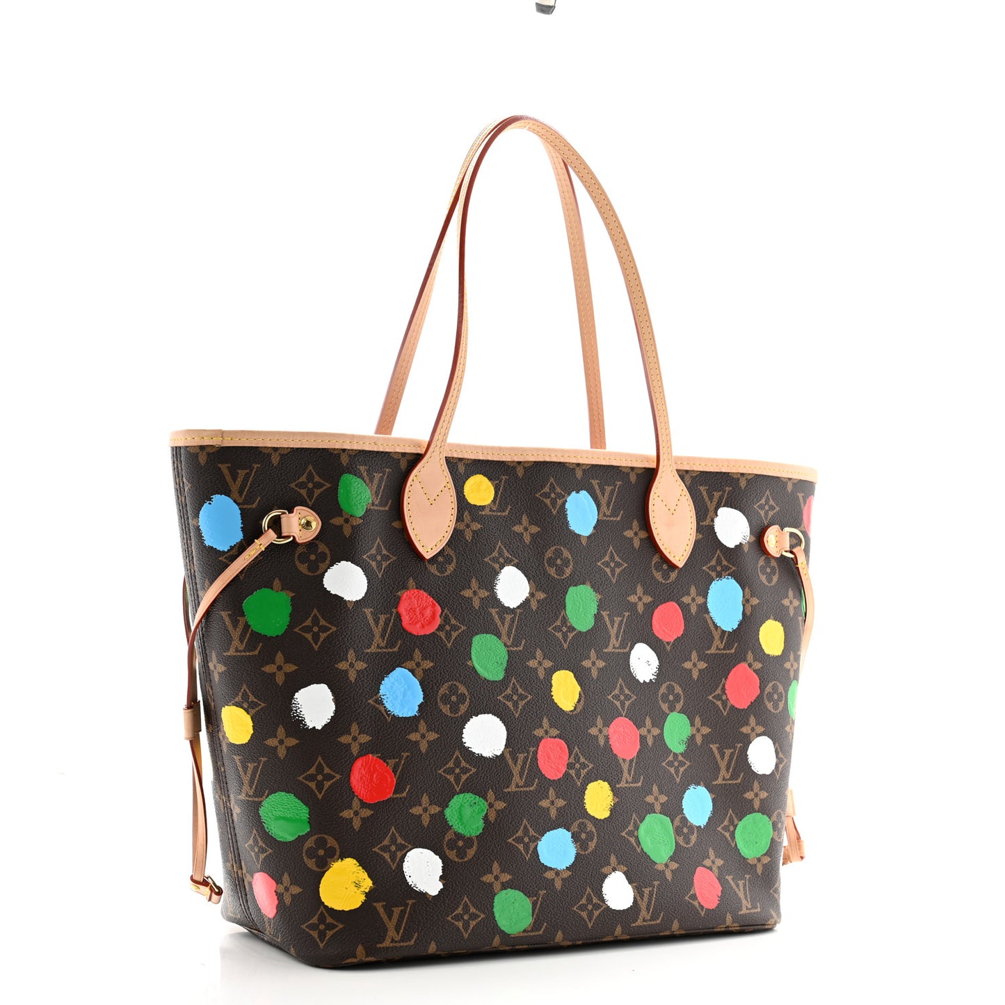 LV X YK Monogram Dots Neverfull MM