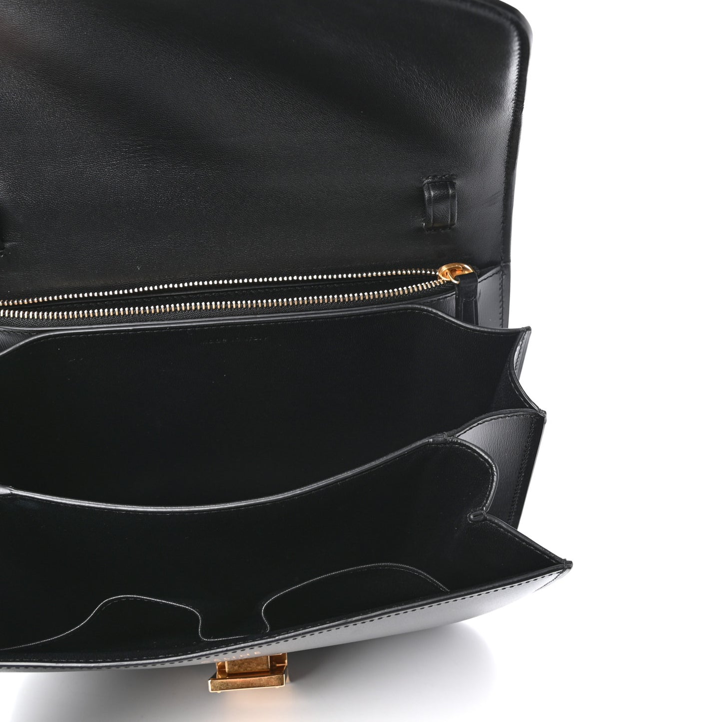 Box Calfskin Medium Classic Box Flap Bag Black