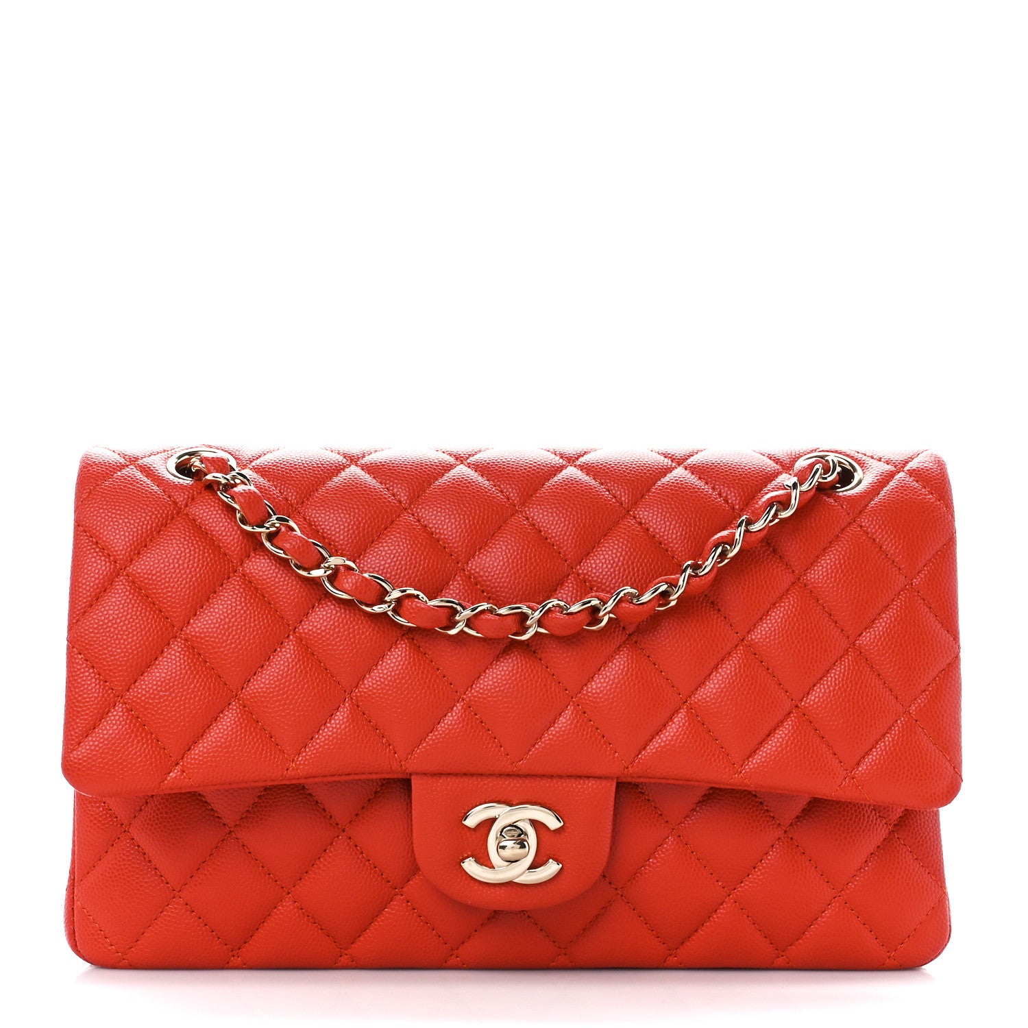 Chanel Caviar Quilted Medium Double Flap Red 1 of 11
