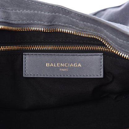 Balenciaga Baby Daim Suede Gold Metallic Edge Hardware City Gris Plomb 9 of 11