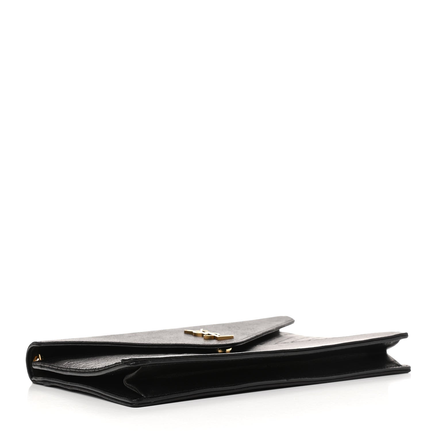 Saint Laurent Lambskin Quilted Monogram Gaby Chain Bag Black 4 of 12
