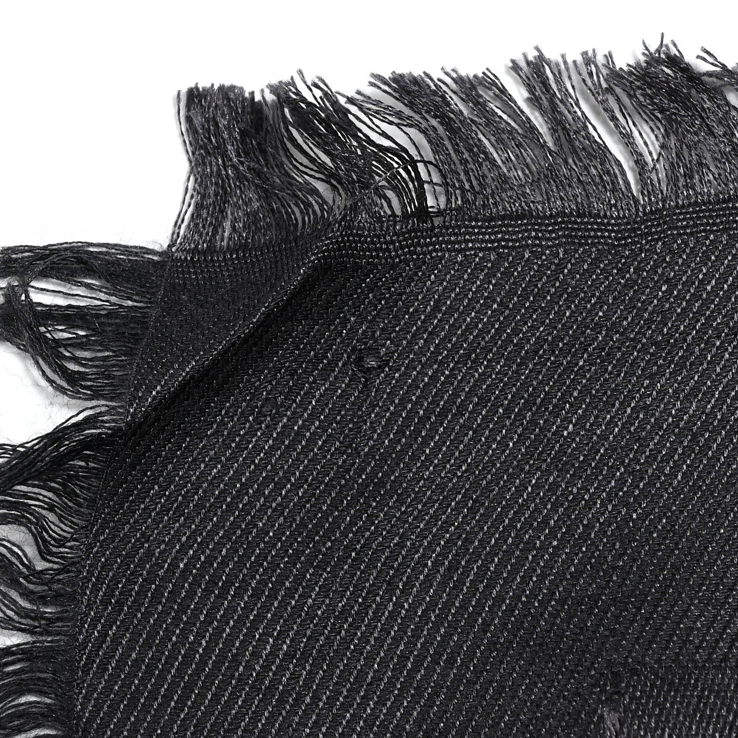 Louis Vuitton Silk Lurex Wool Monogram Shine Shawl Charcoal Grey 11 of 12
