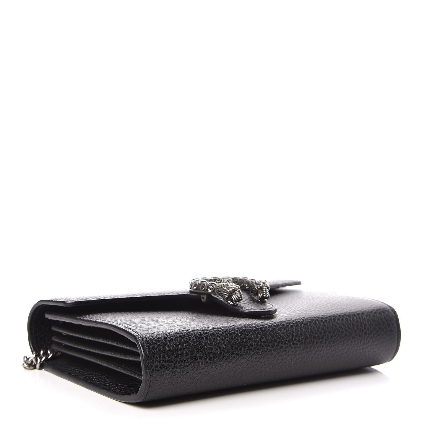 Calfskin Mini Dionysus Chain Wallet Black