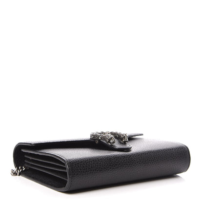 Gucci Calfskin Mini Dionysus Chain Wallet Black 4 of 11