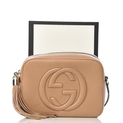 Gucci Pebbled Calfskin Small Soho Disco Bag Camelia 8 of 8