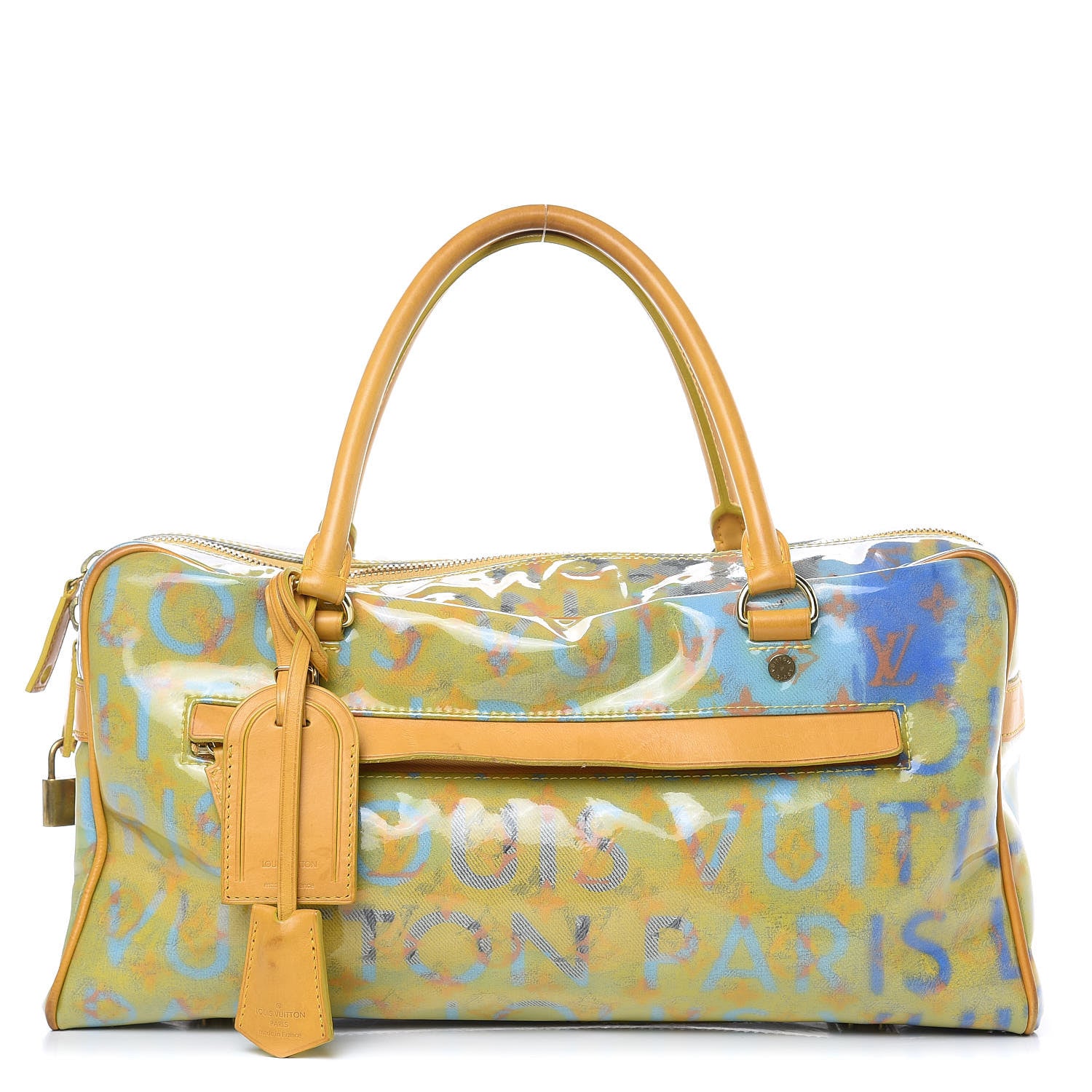 Louis Vuitton Monogram Pulp Defile Weekender PM Yellow 1 of 15