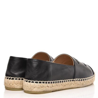 Chanel Lambskin CC Espadrilles 39 Black 4 of 10