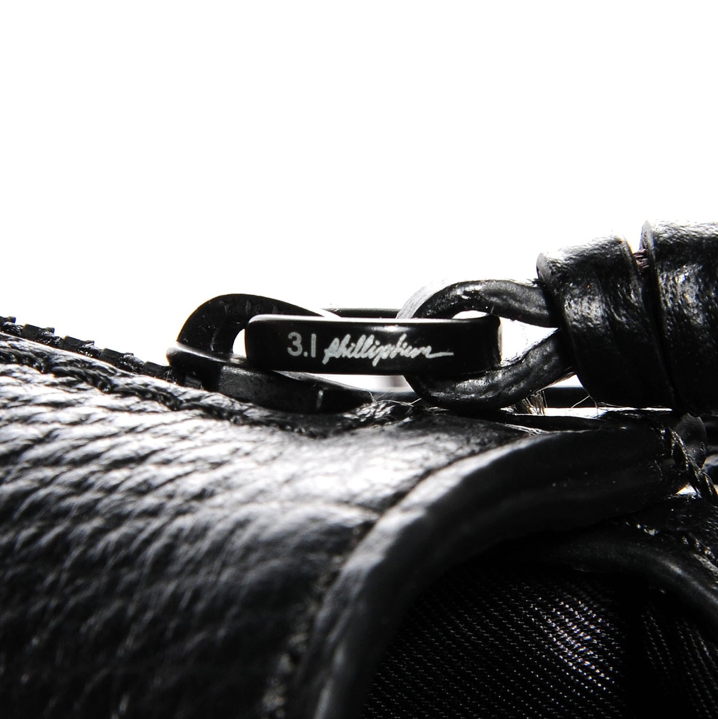 3.1 Textured Calfskin Mini Pashli Satchel Black