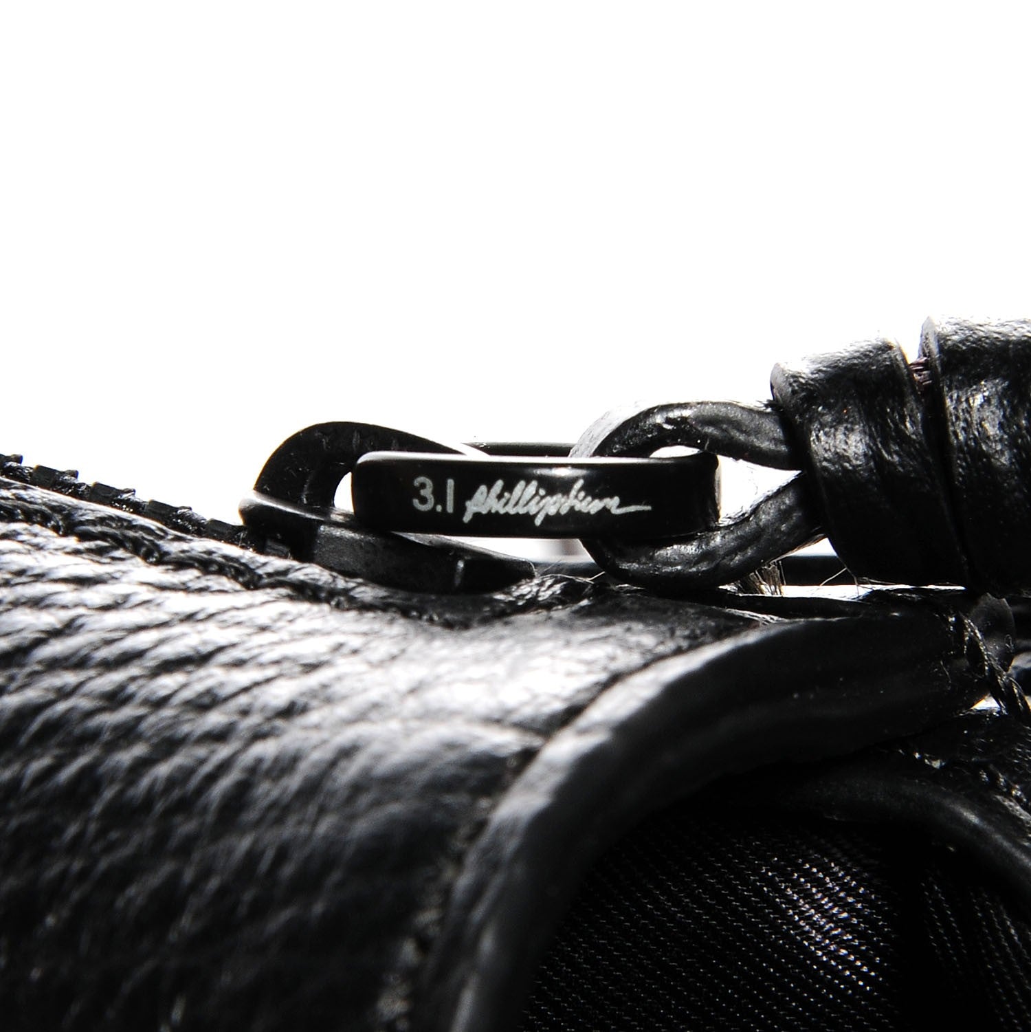 3.1 Phillip Lim 3.1 Textured Calfskin Mini Pashli Satchel Black 10 of 11