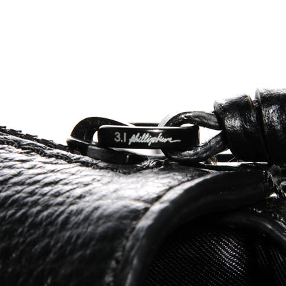 3.1 Phillip Lim 3.1 Textured Calfskin Mini Pashli Satchel Black 10 of 11