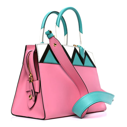 Prada City Calf Saffiano Medium Esplanade Tote Begonia Giad 4 of 8