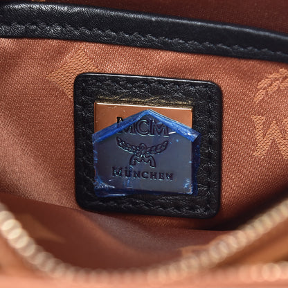 MCM Visetos Mini Camera Crossbody Bag Cognac 8 of 9