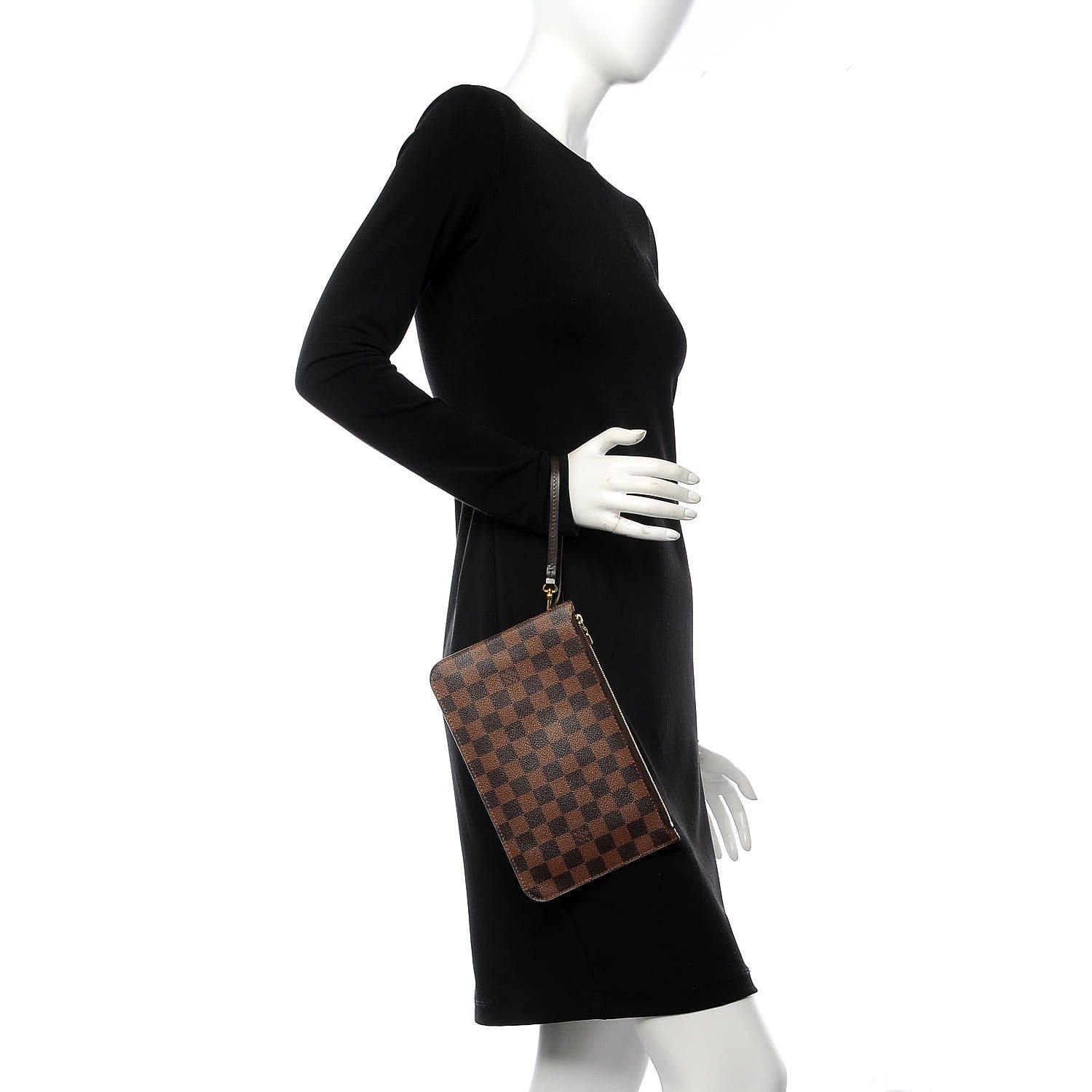 Louis Vuitton Damier Ebene Neverfull MM GM Pochette 2 of 8
