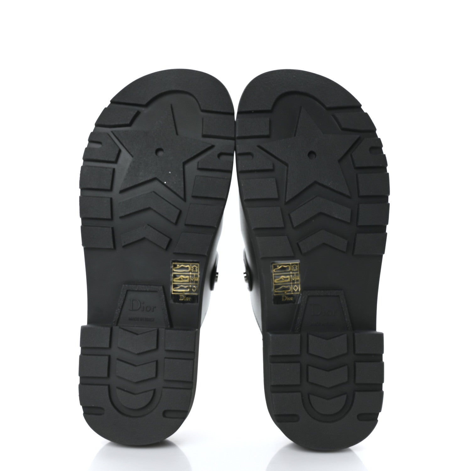 Christian Dior Calfskin Diorquake Buckled Lug Sole 15mm Clogs 37 Black 6 of 9