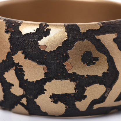 Louis Vuitton Leomonogram Wide Bracelet Gold 4 of 5