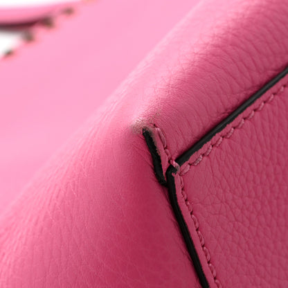 Valentino Garavani Grained Calfskin Rockstud Shoulder Tote Feminine Pink 11 of 13