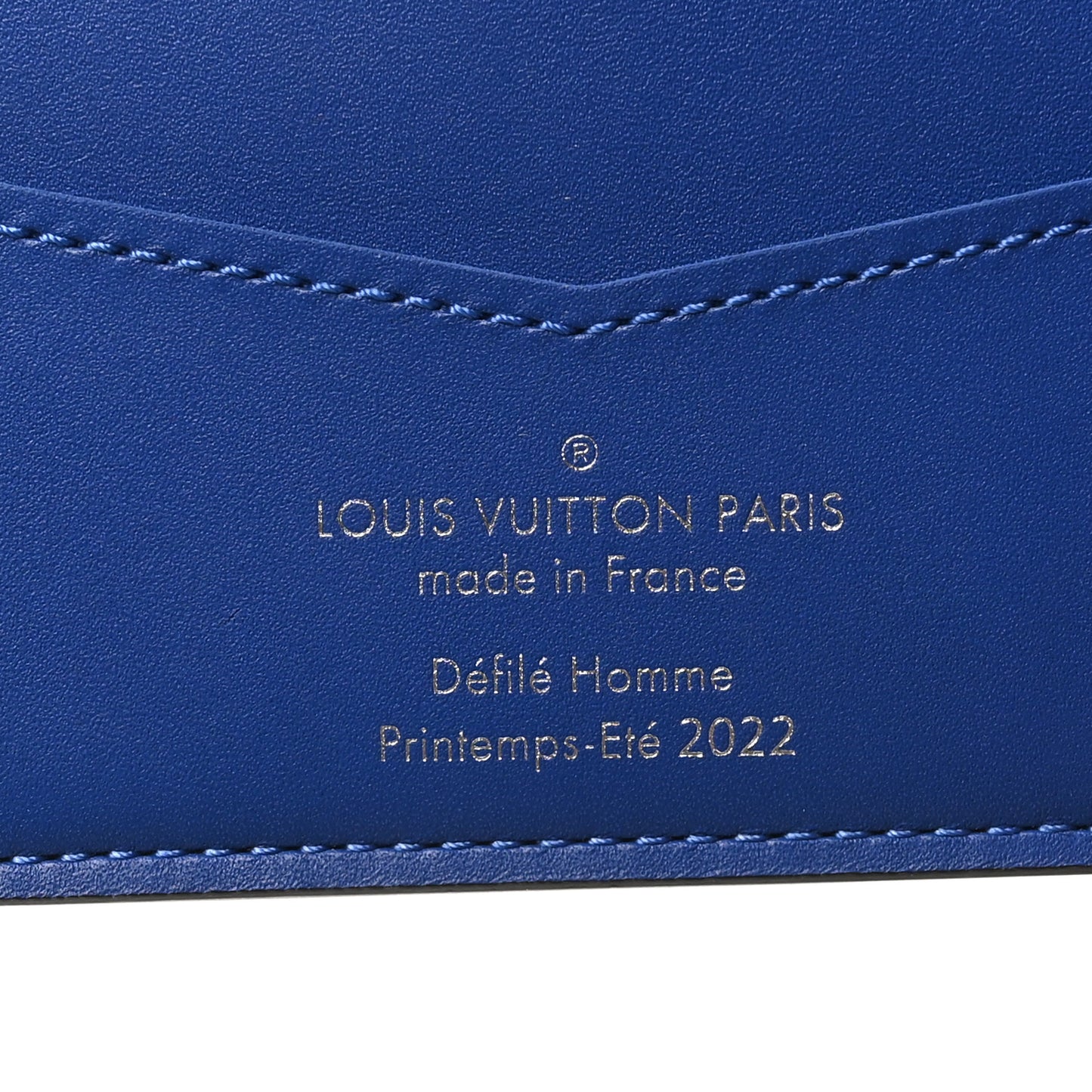Taurillon Illusion Slender Wallet Bleu Vert