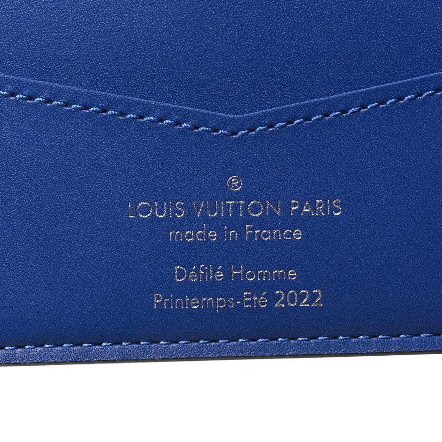 Louis Vuitton Taurillon Illusion Slender Wallet Bleu Vert 6 of 8